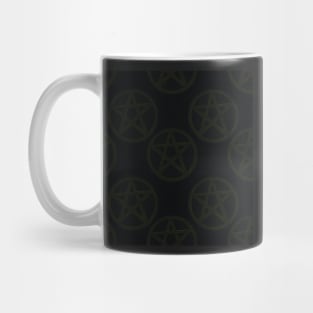 Black Stone Pentagrams Mug